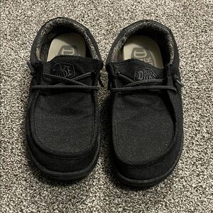 Hey Dude Kids Black Slip-On Casual Sneakers